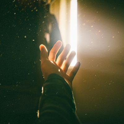 hand in light